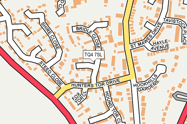 TQ4 7SL map - OS OpenMap – Local (Ordnance Survey)