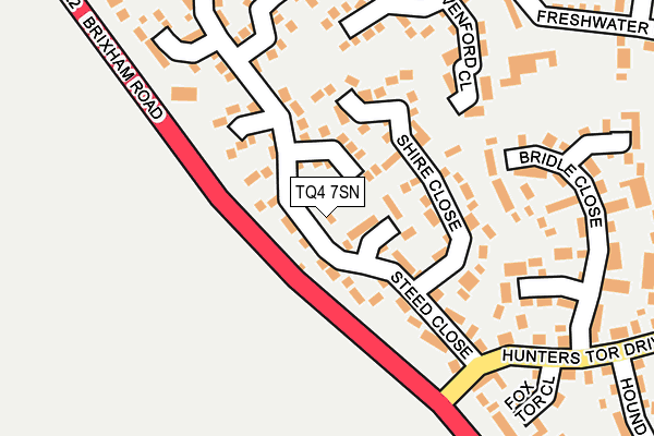 TQ4 7SN map - OS OpenMap – Local (Ordnance Survey)