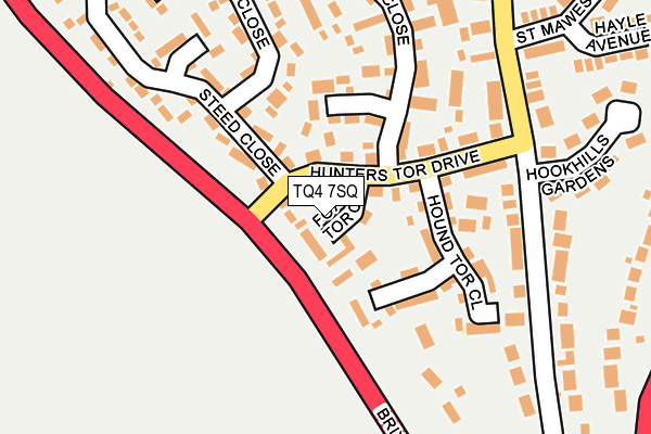 TQ4 7SQ map - OS OpenMap – Local (Ordnance Survey)