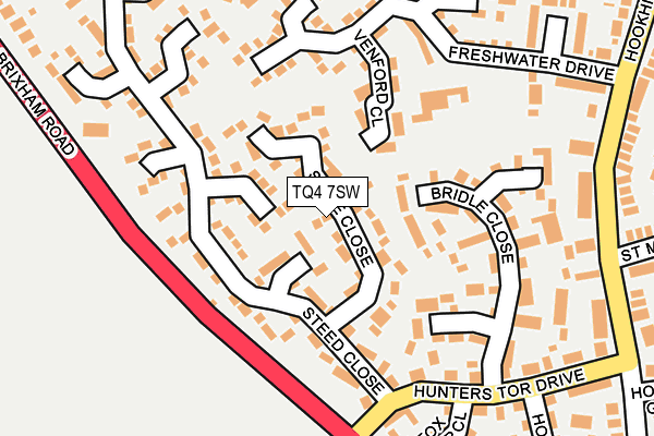 TQ4 7SW map - OS OpenMap – Local (Ordnance Survey)