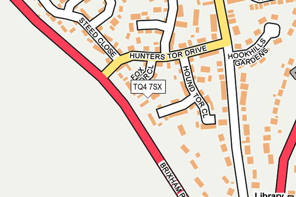 TQ4 7SX map - OS OpenMap – Local (Ordnance Survey)