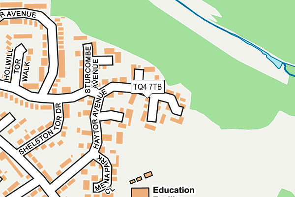 TQ4 7TB map - OS OpenMap – Local (Ordnance Survey)