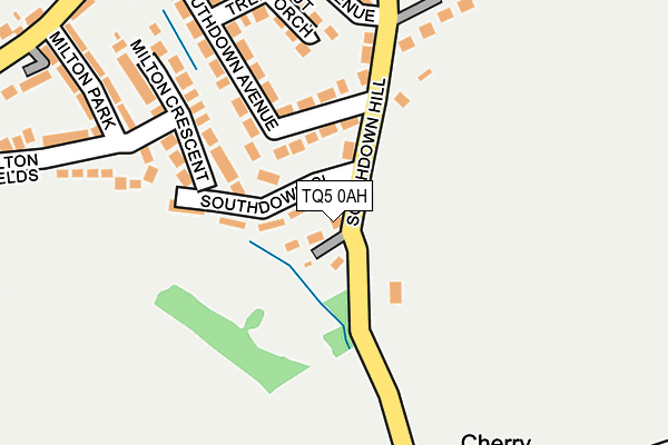TQ5 0AH map - OS OpenMap – Local (Ordnance Survey)