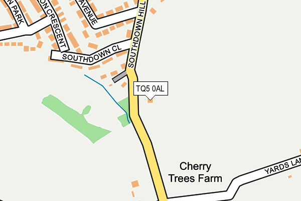 TQ5 0AL map - OS OpenMap – Local (Ordnance Survey)