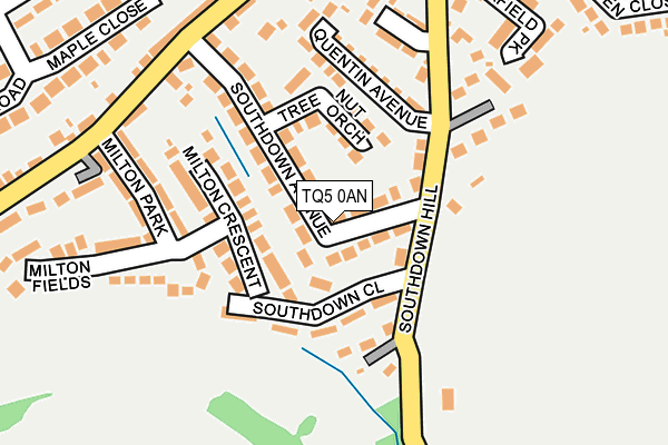 TQ5 0AN map - OS OpenMap – Local (Ordnance Survey)