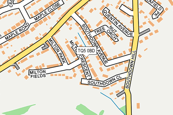 TQ5 0BD map - OS OpenMap – Local (Ordnance Survey)