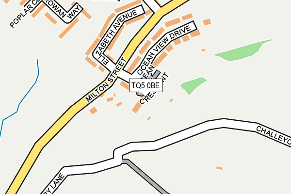 TQ5 0BE map - OS OpenMap – Local (Ordnance Survey)