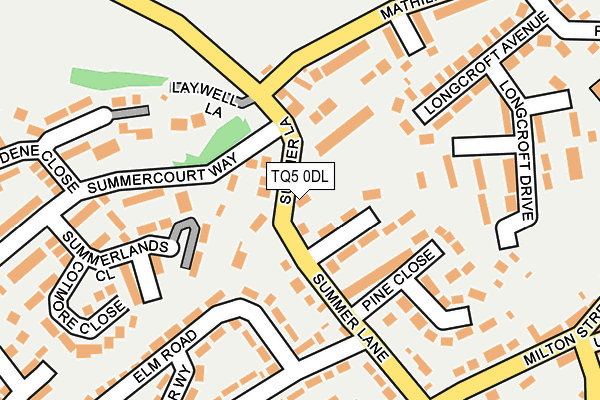 TQ5 0DL map - OS OpenMap – Local (Ordnance Survey)