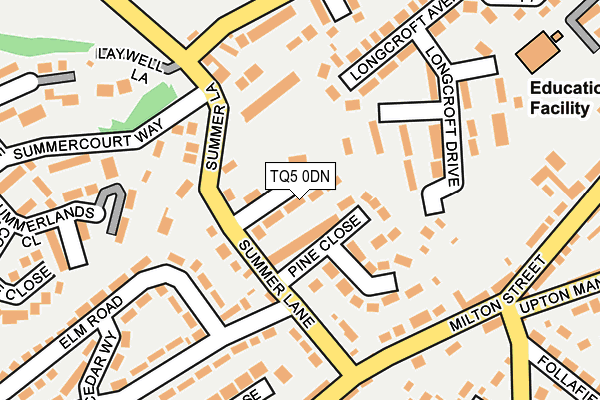 TQ5 0DN map - OS OpenMap – Local (Ordnance Survey)