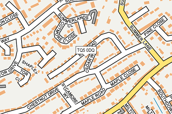 TQ5 0DQ map - OS OpenMap – Local (Ordnance Survey)
