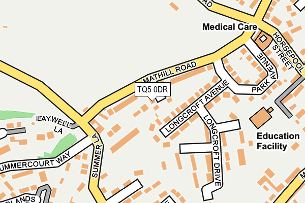 TQ5 0DR map - OS OpenMap – Local (Ordnance Survey)