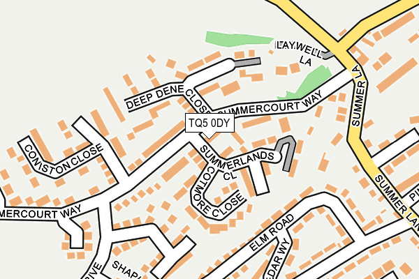 TQ5 0DY map - OS OpenMap – Local (Ordnance Survey)