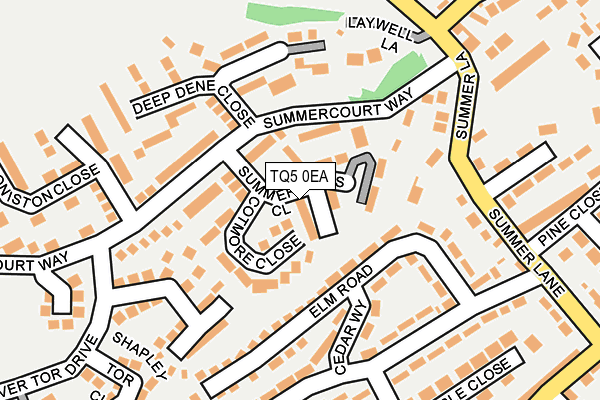 TQ5 0EA map - OS OpenMap – Local (Ordnance Survey)
