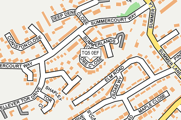 TQ5 0EF map - OS OpenMap – Local (Ordnance Survey)