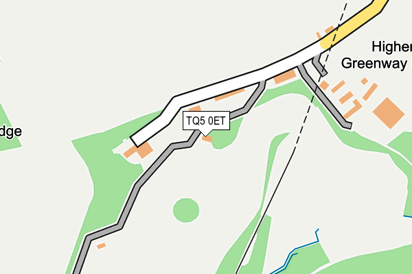 TQ5 0ET map - OS OpenMap – Local (Ordnance Survey)