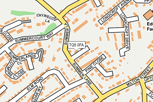 TQ5 0FA map - OS OpenMap – Local (Ordnance Survey)