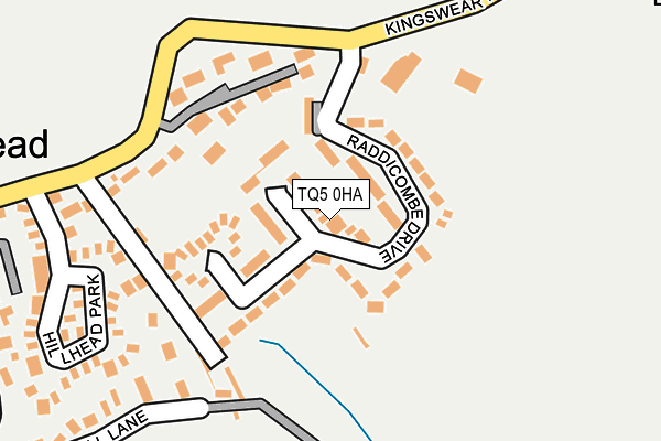 TQ5 0HA map - OS OpenMap – Local (Ordnance Survey)