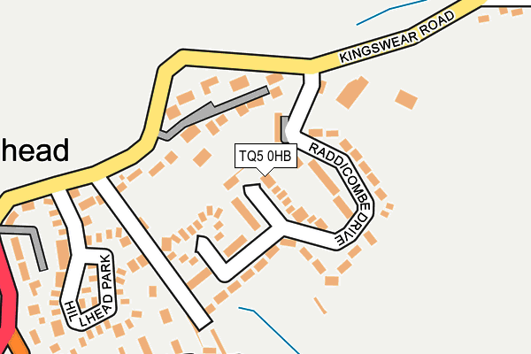 TQ5 0HB map - OS OpenMap – Local (Ordnance Survey)