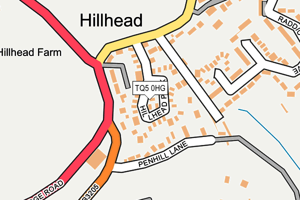 TQ5 0HG map - OS OpenMap – Local (Ordnance Survey)