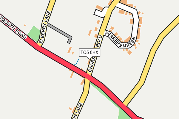 TQ5 0HX map - OS OpenMap – Local (Ordnance Survey)