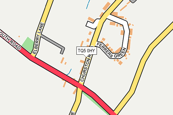 TQ5 0HY map - OS OpenMap – Local (Ordnance Survey)