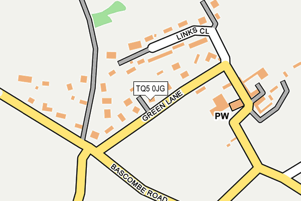 TQ5 0JG map - OS OpenMap – Local (Ordnance Survey)