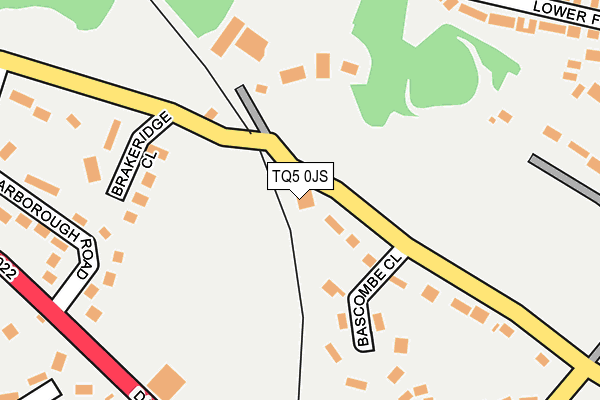 TQ5 0JS map - OS OpenMap – Local (Ordnance Survey)