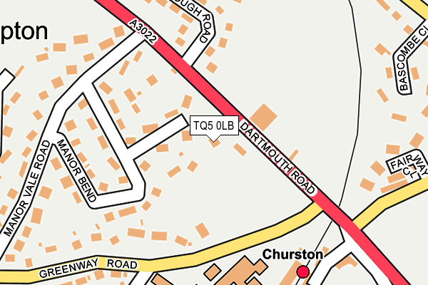 TQ5 0LB map - OS OpenMap – Local (Ordnance Survey)