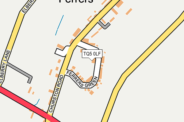 TQ5 0LF map - OS OpenMap – Local (Ordnance Survey)