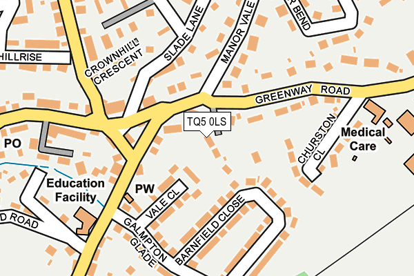 TQ5 0LS map - OS OpenMap – Local (Ordnance Survey)