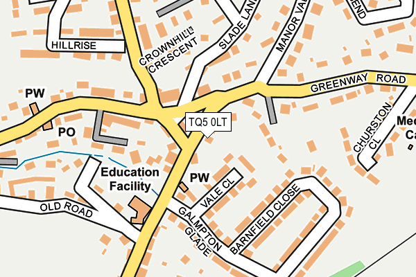 TQ5 0LT map - OS OpenMap – Local (Ordnance Survey)
