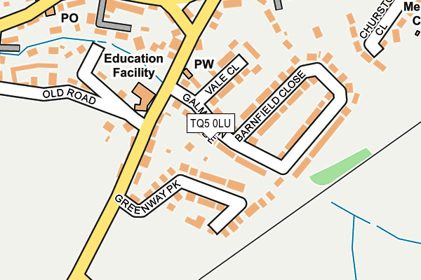 TQ5 0LU map - OS OpenMap – Local (Ordnance Survey)