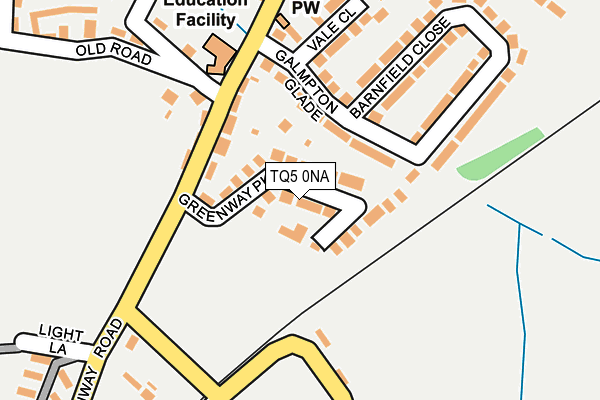 TQ5 0NA map - OS OpenMap – Local (Ordnance Survey)