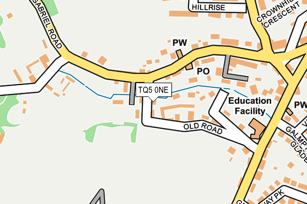 TQ5 0NE map - OS OpenMap – Local (Ordnance Survey)