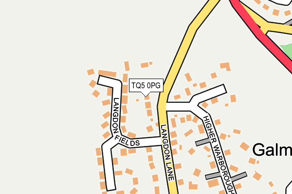 TQ5 0PG map - OS OpenMap – Local (Ordnance Survey)