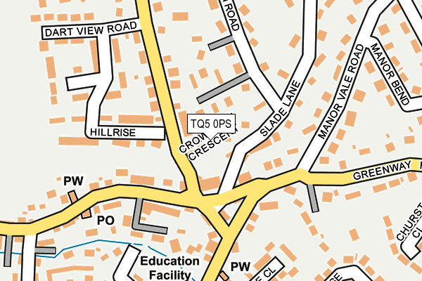TQ5 0PS map - OS OpenMap – Local (Ordnance Survey)
