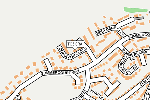 TQ5 0RA map - OS OpenMap – Local (Ordnance Survey)