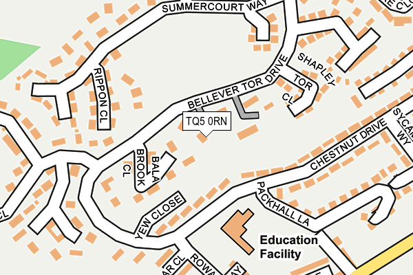 TQ5 0RN map - OS OpenMap – Local (Ordnance Survey)