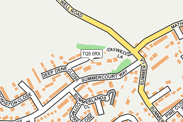 TQ5 0RX map - OS OpenMap – Local (Ordnance Survey)