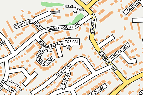 TQ5 0SJ map - OS OpenMap – Local (Ordnance Survey)