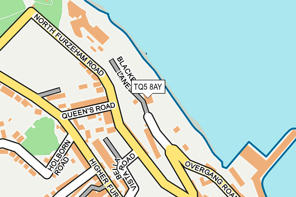 TQ5 8AY map - OS OpenMap – Local (Ordnance Survey)