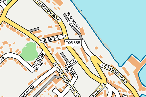 TQ5 8BB map - OS OpenMap – Local (Ordnance Survey)