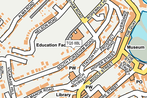 TQ5 8BL map - OS OpenMap – Local (Ordnance Survey)