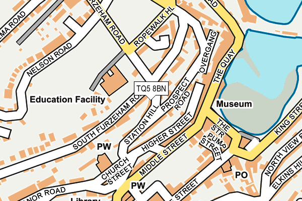 TQ5 8BN map - OS OpenMap – Local (Ordnance Survey)