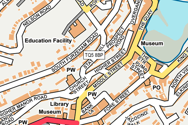 TQ5 8BP map - OS OpenMap – Local (Ordnance Survey)
