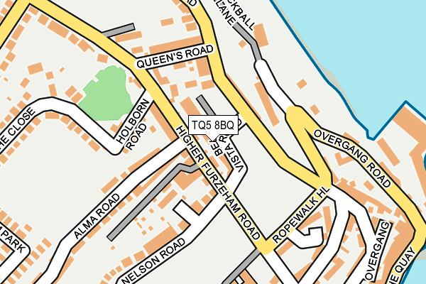 TQ5 8BQ map - OS OpenMap – Local (Ordnance Survey)