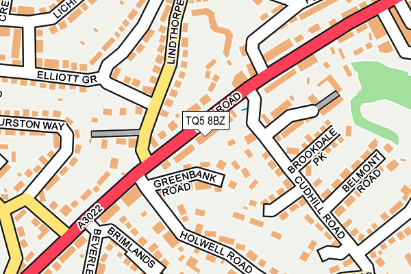 TQ5 8BZ map - OS OpenMap – Local (Ordnance Survey)