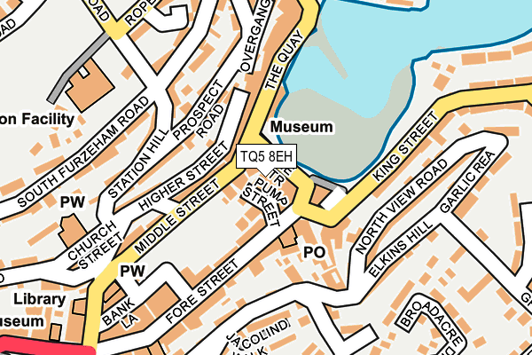 TQ5 8EH map - OS OpenMap – Local (Ordnance Survey)