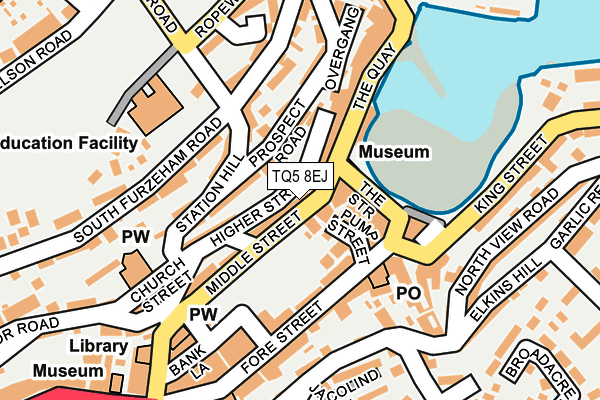 TQ5 8EJ map - OS OpenMap – Local (Ordnance Survey)