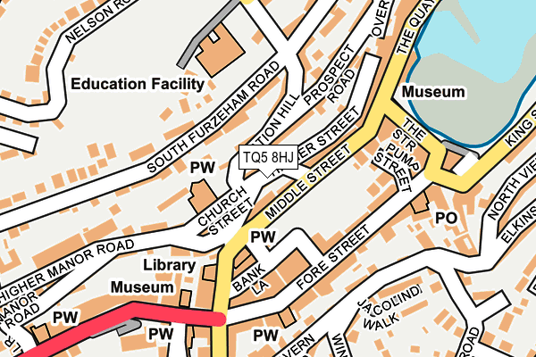 TQ5 8HJ map - OS OpenMap – Local (Ordnance Survey)